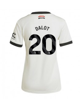 Zenske Futbalové oblečenie Manchester United Diogo Dalot #20 2024-25 Krátky Rukáv - Tretina